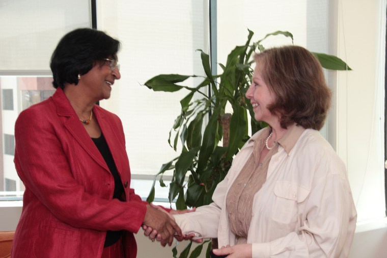 Con Navi Pillay, Premio Nóbel
